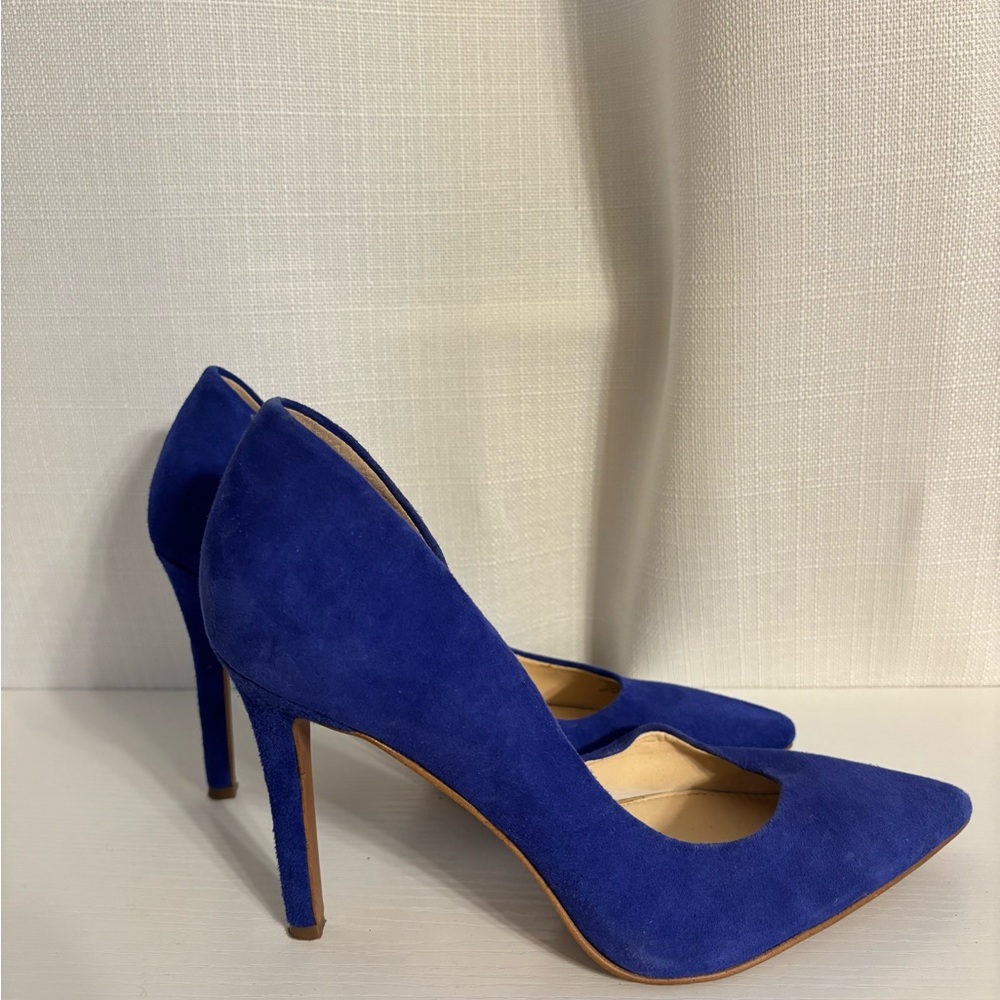 Jessica Simpson Elegant Blue Suede Heels